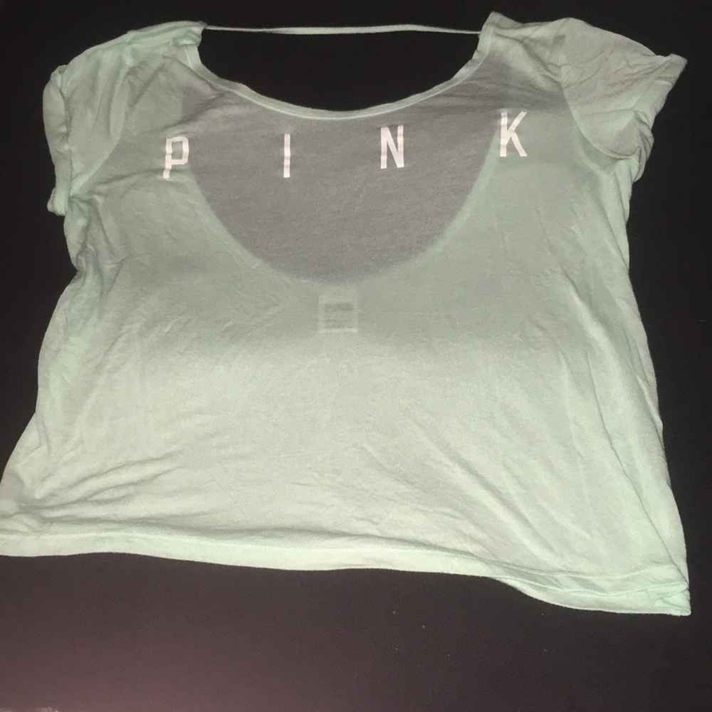 Aqua oversized pink tee